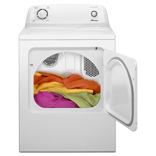 Model: NGD4655EW-USED | Amana 6.5 cu. ft. Gas Dryer with Wrinkle Prevent Option