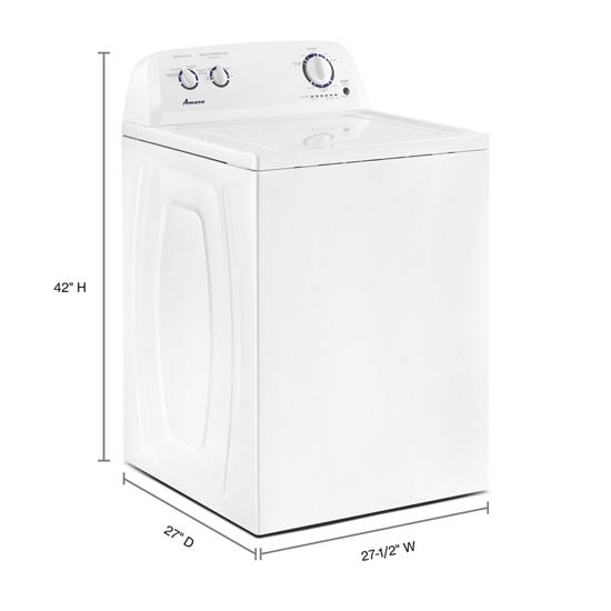 Model: NTW4516FW-Used | Amana 3.5 cu. ft. Top-Load Washer with Dual Action Agitator