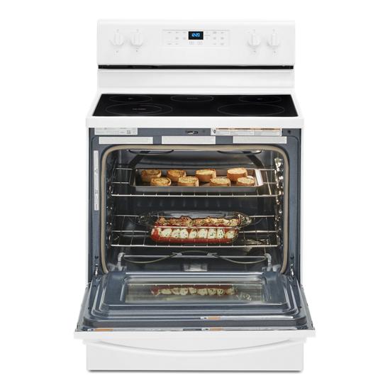 Model: WFE525S0JW | Whirlpool 5.3 cu. ft. Whirlpool® electric range with Frozen Bake™ technology