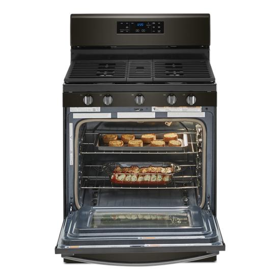 Model: WFG525S0JV | Whirlpool 5.0 cu. ft. Whirlpool® gas range with center oval burner