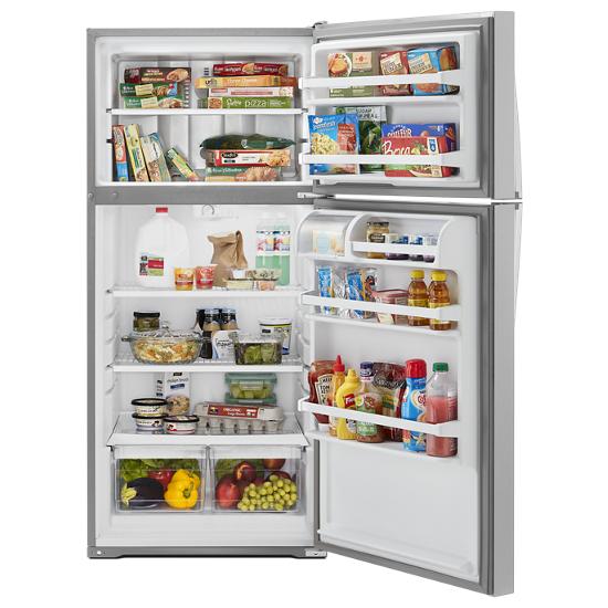Model: WRT134TFDM | Whirlpool 28-inch Wide Top Freezer Refrigerator - 14 cu. ft.