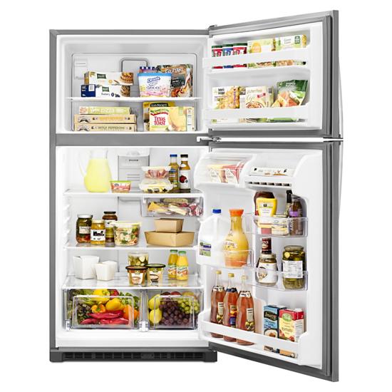 Model: WRT311FZDZ | Whirlpool 33-inch Wide Top Freezer Refrigerator - 20 cu. ft.
