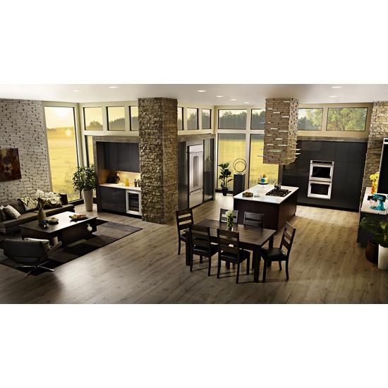 Model: KBFN506ESS | KitchenAid 20.8 Cu. Ft. 36" Width Built In Stainless Steel French Door Refrigerator with Platinum Interior Design