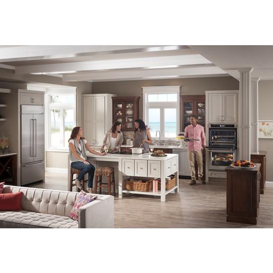 Model: KBFN506ESS | KitchenAid 20.8 Cu. Ft. 36" Width Built In Stainless Steel French Door Refrigerator with Platinum Interior Design