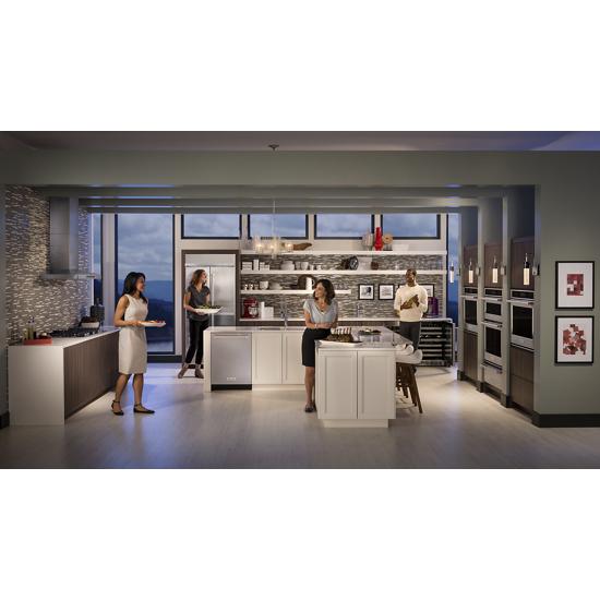 Model: KBFN506ESS | KitchenAid 20.8 Cu. Ft. 36" Width Built In Stainless Steel French Door Refrigerator with Platinum Interior Design