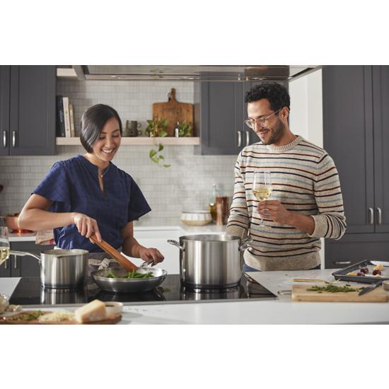 KitchenAid KCIG556JSS 36Inch 5Element Sensor Induction Cooktop Charlotte Appliance in