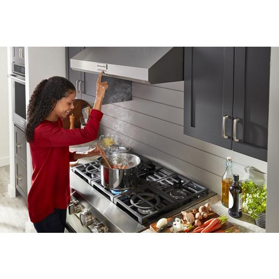 KitchenAid - KVUC606KSS - 36 585 CFM Motor Class Commercial-Style  Under-Cabinet Range Hood System-KVUC606KSS | Pequannock Appliance