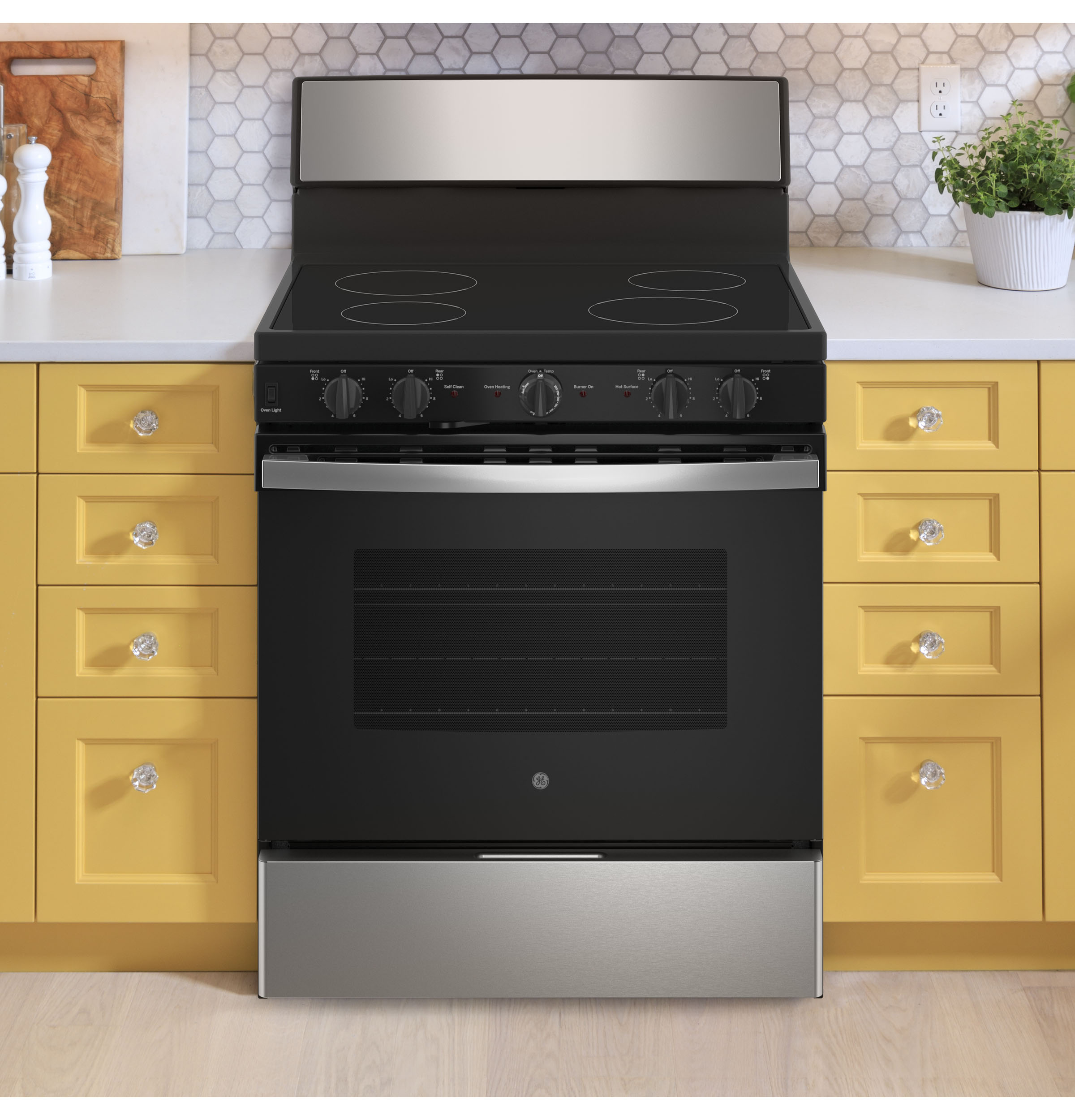 GE - JB480STSS - GE 30” Free-standing Electric Radiant Smooth Cooktop  Range-JB480STSS | HomeTown Brand Center