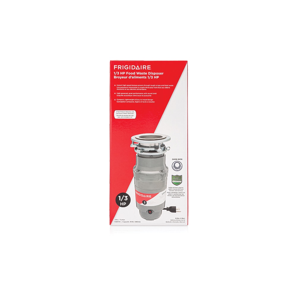 Model: FF03DISPC1 | Frigidaire 1/3 HP Corded Disposer