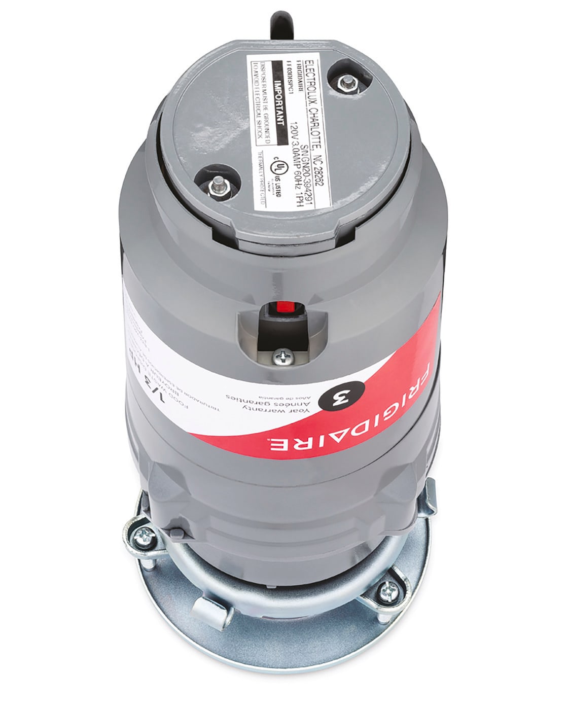 Model: FF03DISPC1 | Frigidaire 1/3 HP Corded Disposer