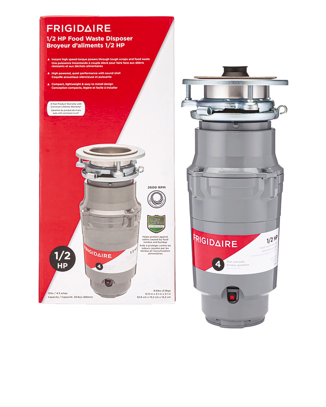 Model: FF05DISPD1 | Frigidaire 1/2 HP Direct Wire Disposer