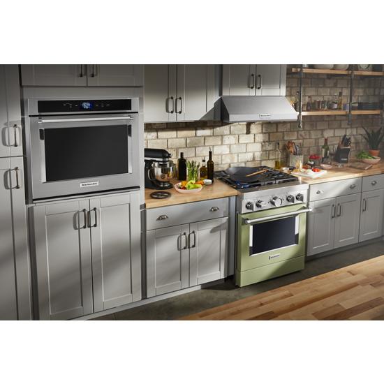 Model: KFDC500JAV | KitchenAid KitchenAid® 30'' Smart Commercial-Style Dual Fuel Range with 4 Burners