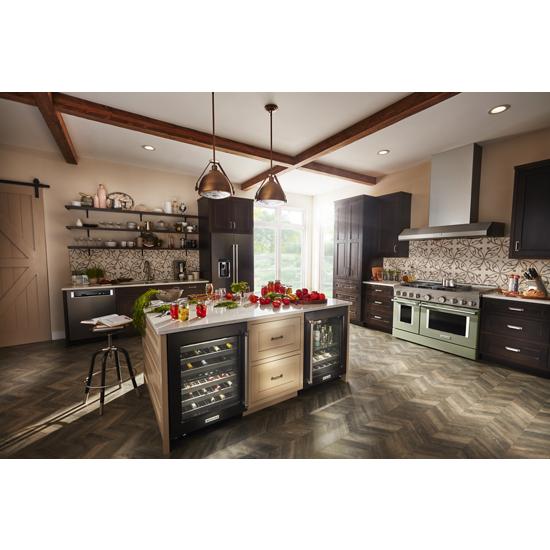 Model: KFGC558JAV | KitchenAid KitchenAid® 48'' Smart Commercial-Style Gas Range with Griddle