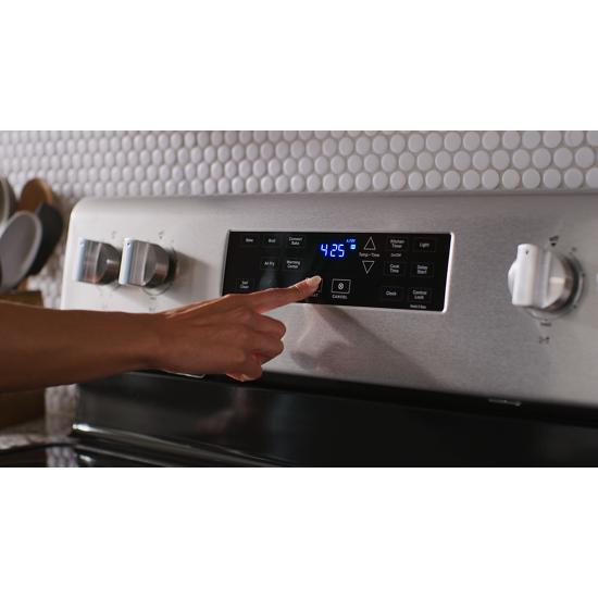 Maytag MER7700LZ Electric Range with Air Fryer and Basket 5.3 cu