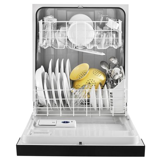 Model: WDF330PAHB | Whirlpool Heavy-Duty Dishwasher with 1-Hour Wash Cycle