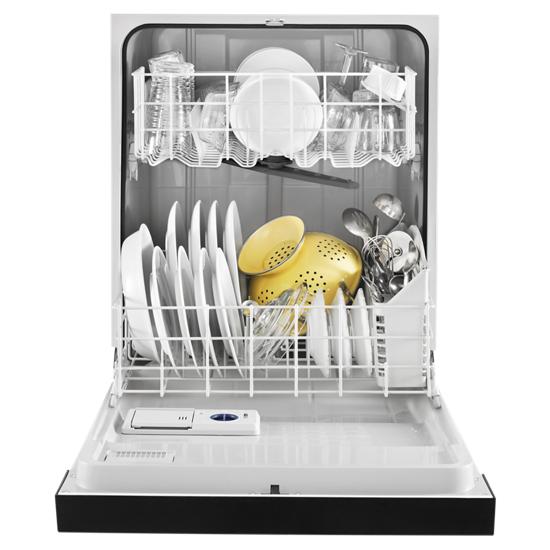 Model: WDF330PAHB | Whirlpool Heavy-Duty Dishwasher with 1-Hour Wash Cycle