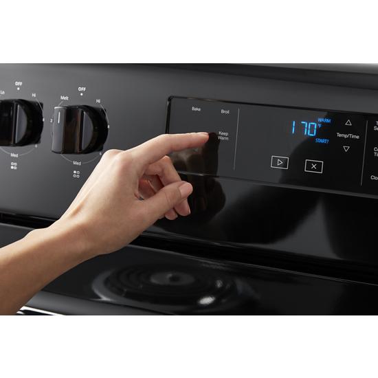 Model: WFC150M0JB | Whirlpool 4.8 cu. ft. Whirlpool® electric range with Keep Warm setting
