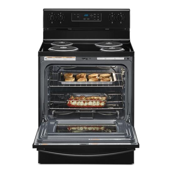 Model: WFC150M0JB | Whirlpool 4.8 cu. ft. Whirlpool® electric range with Keep Warm setting