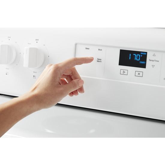 Model: WFC150M0JW | Whirlpool 4.8 cu. ft. Whirlpool® electric range with Keep Warm setting