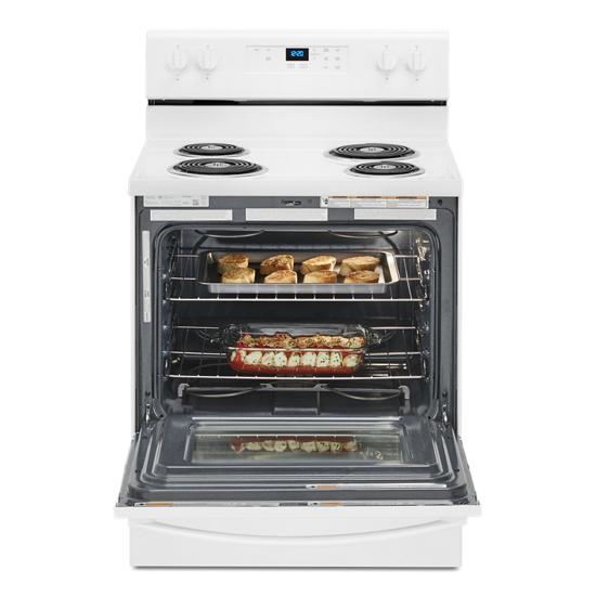Model: WFC150M0JW | Whirlpool 4.8 cu. ft. Whirlpool® electric range with Keep Warm setting