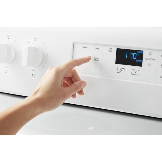 Model: WFC315S0JW | Whirlpool 4.8 cu. ft. Whirlpool® electric range with Keep Warm setting