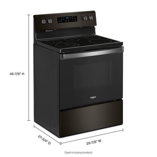 Model: WFE525S0JV | Whirlpool 5.3 cu. ft. Whirlpool® electric range with Frozen Bake™ technology