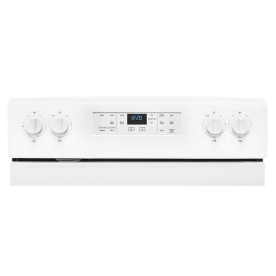 Model: WFE525S0JW | Whirlpool 5.3 cu. ft. Whirlpool® electric range with Frozen Bake™ technology