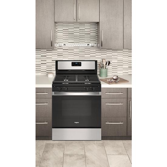 Model: WFG515S0JS | Whirlpool 5.0 cu. ft. Whirlpool® gas range with SpeedHeat™ burner