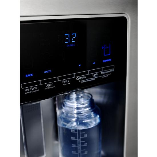 Model: WRS588FIHZ-OB | Whirlpool 36-inch Wide Side-by-Side Refrigerator - 28 cu. ft.