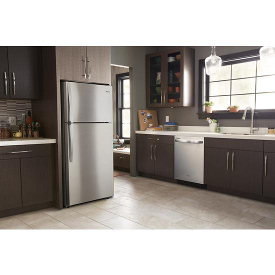 Model: WRT134TFDM | Whirlpool 28-inch Wide Top Freezer Refrigerator - 14 cu. ft.