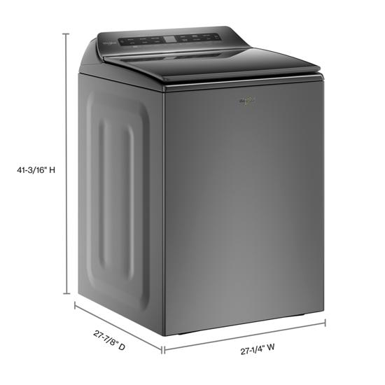 Model: WTW6120HC | Whirlpool 4.8 cu. ft. Smart Top Load Washer