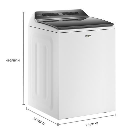 Model: WTW6120HW | Whirlpool 4.8 cu. ft. Smart Top Load Washer