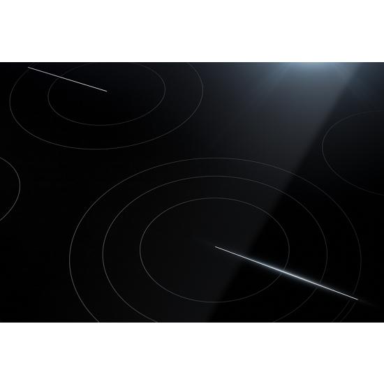 Model: JED4430KB | Jenn-Air 30" Oblivion Glass Electric Radiant Downdraft Cooktop with Tap Touch Controls