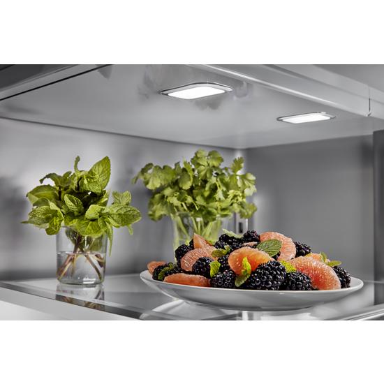 Model: KRFF577KPSSD | KitchenAid 26.8 Cu. Ft. Standard-Depth French Door Refrigerator with Exterior Ice and Water Dispenser