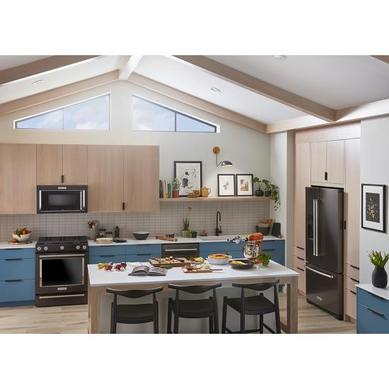 Model: KRFF577KPSSD | KitchenAid 26.8 Cu. Ft. Standard-Depth French Door Refrigerator with Exterior Ice and Water Dispenser