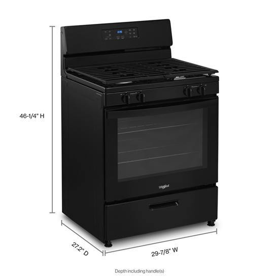 Whirlpool - WFG320M0MB - 5.1 Cu. Ft. Freestanding Gas Range with Broiler  Drawer-WFG320M0MB | Appliances By Design