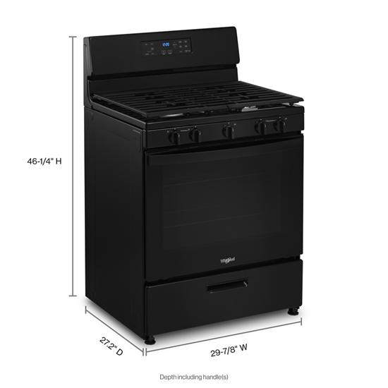 Whirlpool - WFG505M0MB - 5.1 Cu. Ft. Freestanding Gas Range with Edge ...
