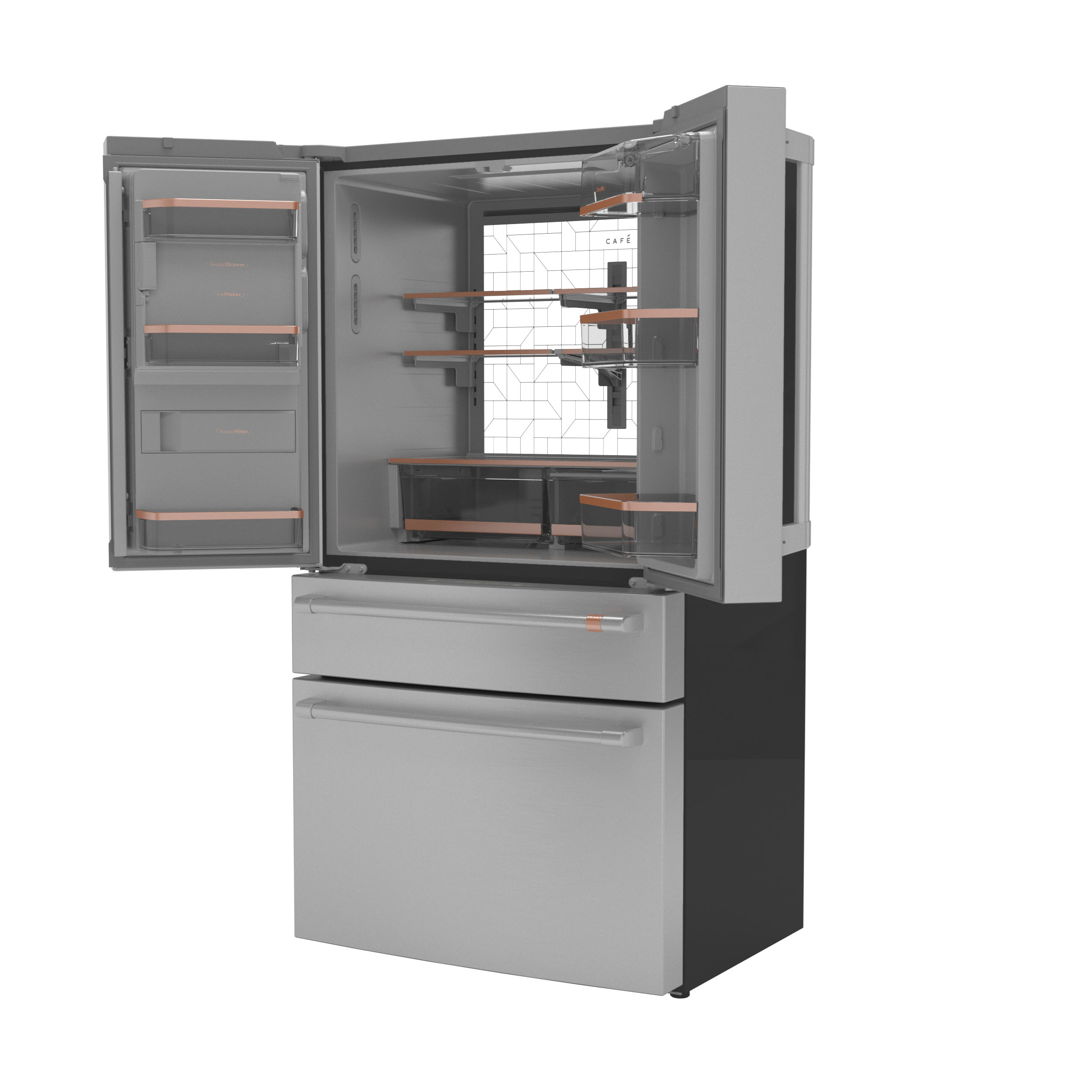 Cafe CXE22DP2PS1 Café™ ENERGY STAR® 22.3 Cu. Ft. Smart Counter