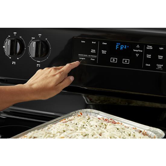 Model: WFE525S0JB | Whirlpool 5.3 cu. ft. Whirlpool® electric range with Frozen Bake™ technology