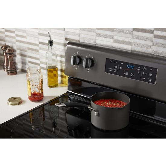 Model: WFE525S0JV | Whirlpool 5.3 cu. ft. Whirlpool® electric range with Frozen Bake™ technology