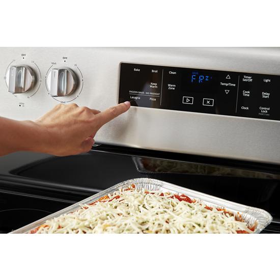 Model: WFE525S0JZ | Whirlpool 5.3 cu. ft. Whirlpool® electric range with Frozen Bake™ technology