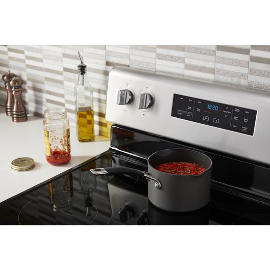Model: WFE525S0JZ | Whirlpool 5.3 cu. ft. Whirlpool® electric range with Frozen Bake™ technology