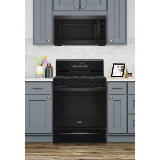 Model: WFG525S0JB | Whirlpool 5.0 cu. ft. Whirlpool® gas range with center oval burner