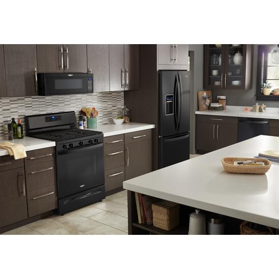 Model: WFG525S0JB | Whirlpool 5.0 cu. ft. Whirlpool® gas range with center oval burner