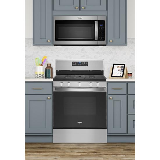 Model: WFG525S0JZ | Whirlpool 5.0 cu. ft. Whirlpool® gas range with center oval burner