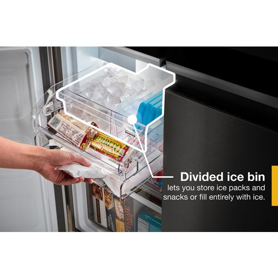 Whirlpool WRQA59CNKZ 36inch Wide Counter Depth 4 Door Refrigerator 19.4 cu. ft