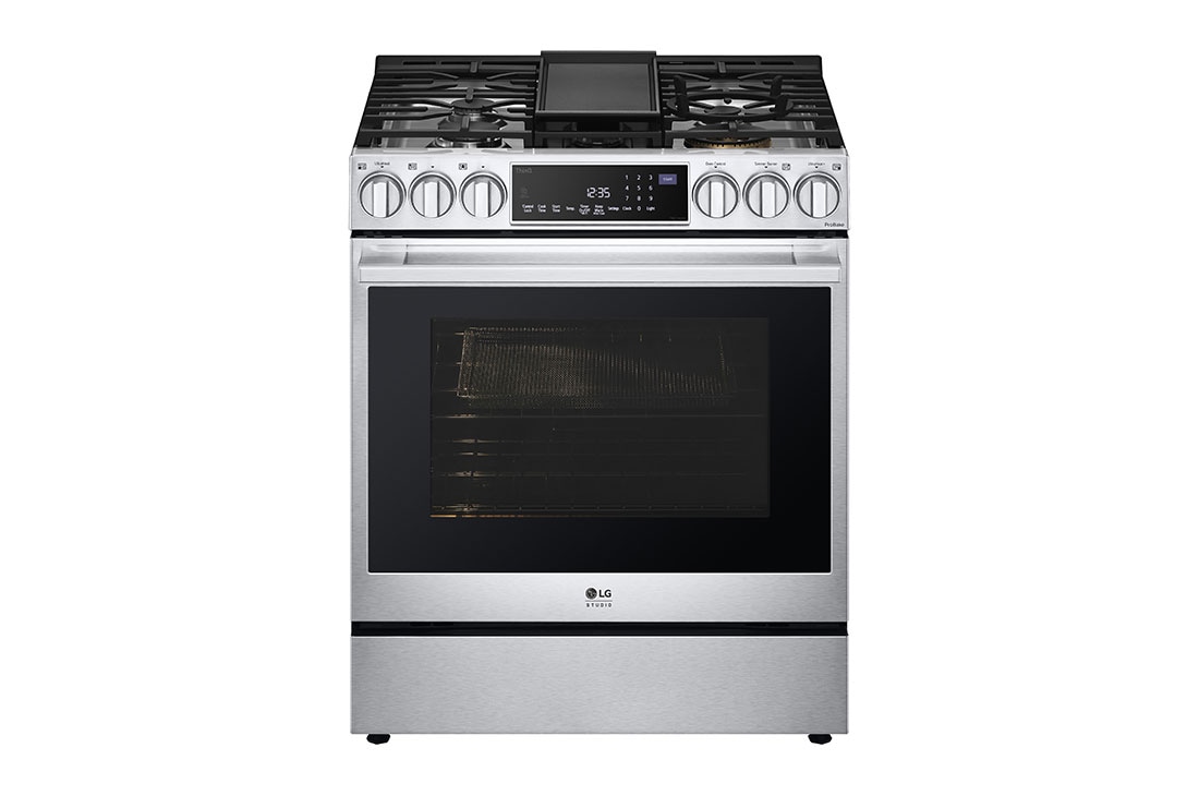 LG Studio LG STUDIO6.3 cu. ft. Smart wi-fi Dual Fuel Slide-in Range with ProBake Convection and EasyClean