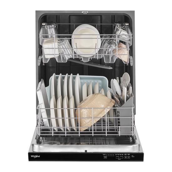 Whirlpool WDP560HAMB 55 dBA Quiet Dishwasher with Adjustable Upper