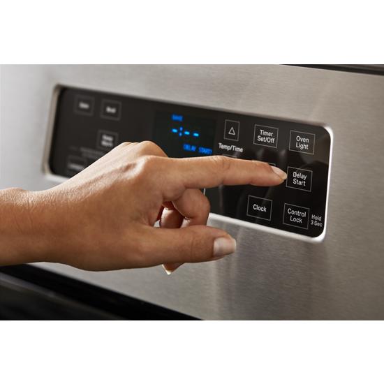 Model: WFG505M0MS-OB | Whirlpool 5.1 Cu. Ft. Freestanding Gas Range with Edge to Edge Cooktop