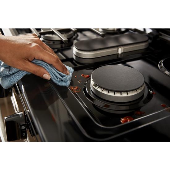 Model: WFG505M0MS-OB | Whirlpool 5.1 Cu. Ft. Freestanding Gas Range with Edge to Edge Cooktop